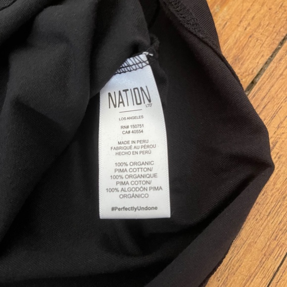 NWT Nation Los Angeles Rebecca Strappy Tank in Black Sz L | REVOLVE - Picture 5 of 9